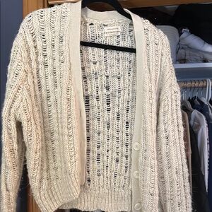 Cream Knit Women's Sweater
